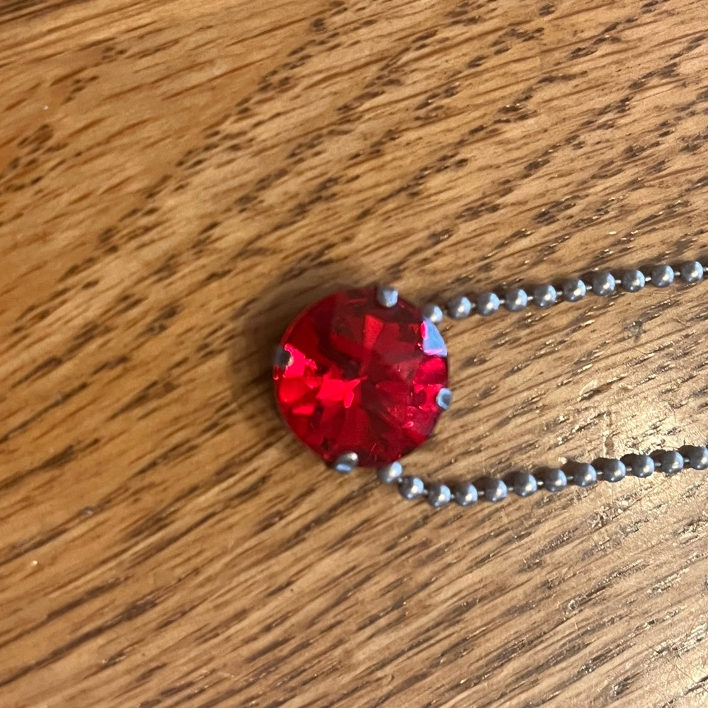 Sabika Radiant Red Crystal Necklace